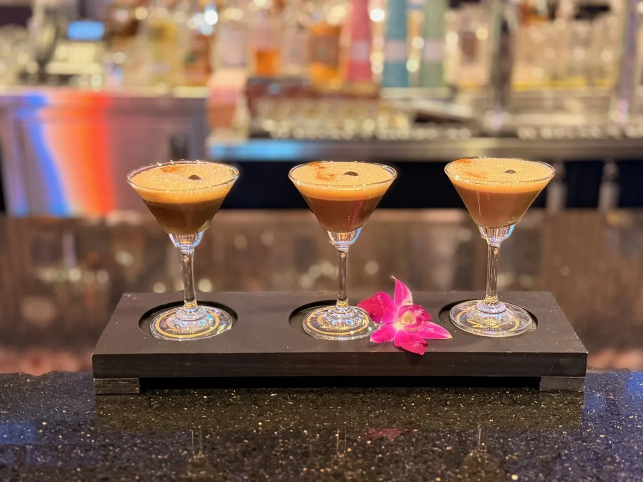 Carajillo espresso cocktail flight, the signature drink, Downtown Las Vegas