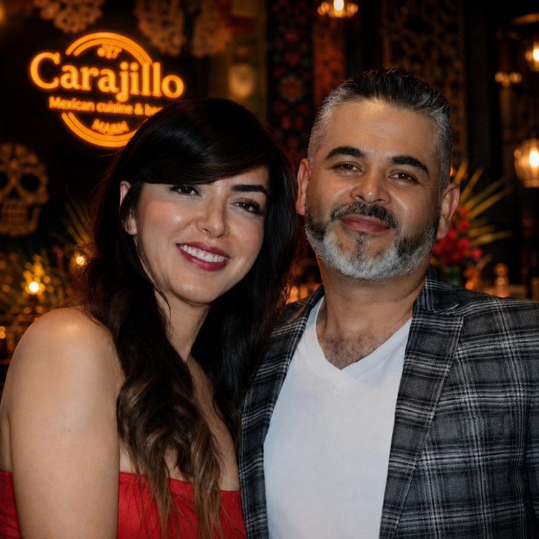 Javier and Alejandra, the family owners of Carajillo Mexican Cuisine and Bar in Downtown Las Vegas